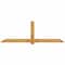 Ekena Millwork Eugene Rough Sawn Timber Gable Bracket, Western Red Cedar, 108"W x 36"H x 2"D x 6"F, 8/12 Pitch GBW108X36X0206EUG00RWR - alternate 1